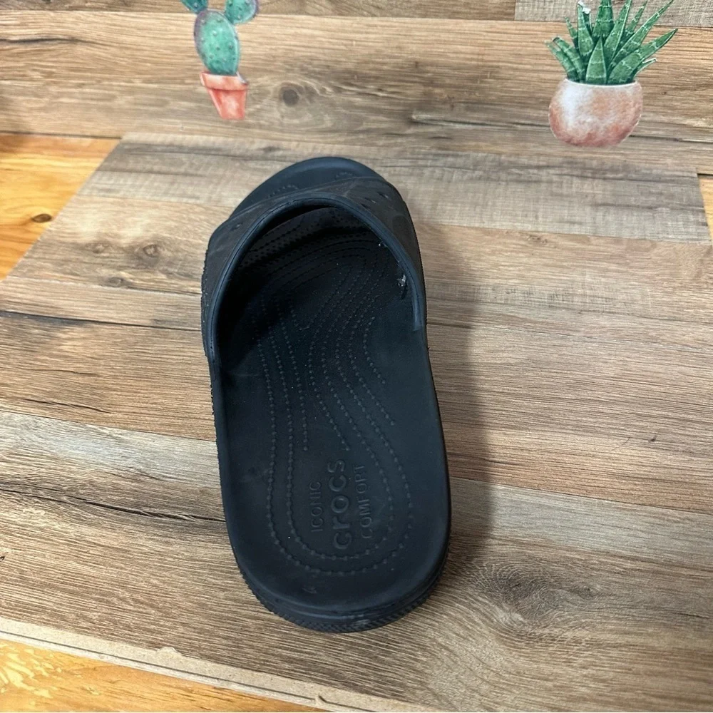 Crocs Unisex Baya II Slides Sandal black M 10 W12 Amputee ONE SHOE Left foot